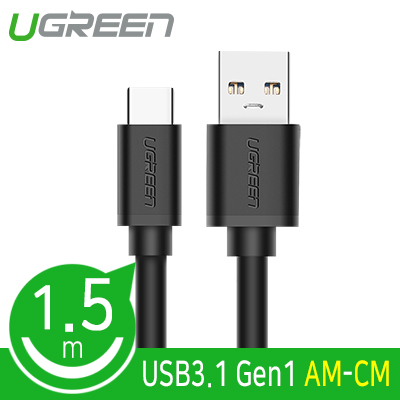 유그린 U-20883 USB 3.1 Gen1(3.0) AM-CM 케이블 1.5m(블랙)