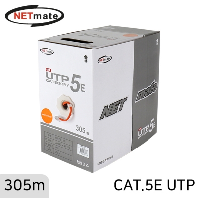 강원전자 넷메이트 NMC-UTP32T CAT.5E UTP 케이블 305m (단선/오렌지)