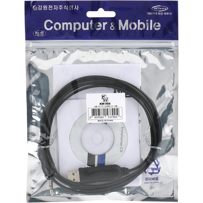 강원전자 넷메이트 KW-998 USB2.0 to 5V TTL(Audio plug) 컨버터(FTDI / 1.8m)