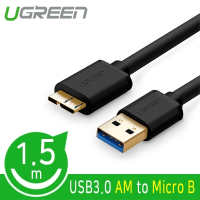유그린 U-10842 USB3.0 AM-Micro B 케이블 1.5m (블랙)