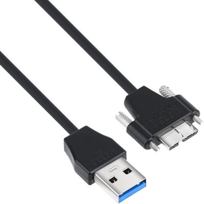 강원전자 넷메이트 CBL-32USPD302MBS-1M USB3.0 AM-MicroB(Lock) Ultra Slim 케이블 1m