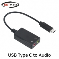 강원전자 넷메이트 NM-TCS01 USB2.0 Type C to Audio 컨버터