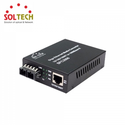 SOLTECH SFC2000-TL80/I 광컨버터 (1000Mbps/SC/싱글)