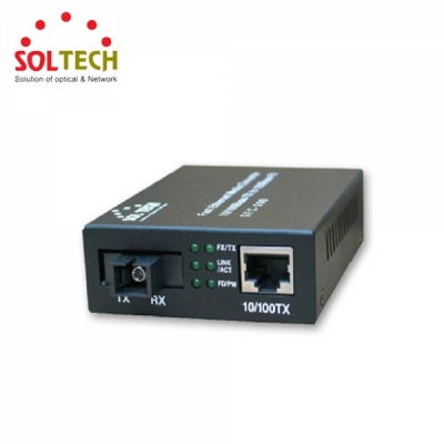 SOLTECH SFC200-SCSW40/AI (100Mbps/SC/싱글)