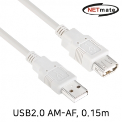 강원전자 넷메이트 NMC-UF2015 USB2.0 연장 AM-AF 케이블 0.15m
