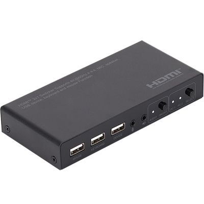 강원전자 넷메이트 NM-PTK01 4K 60Hz HDMI 2.0 KVM 2:1 스위치(USB)