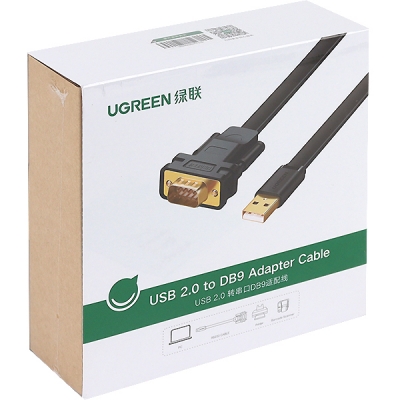 유그린 U-20206 USB2.0 to RS232 시리얼 컨버터(FTDI/FLAT 1m)