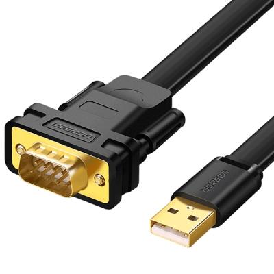유그린 U-20206 USB2.0 to RS232 시리얼 컨버터(FTDI/FLAT 1m)