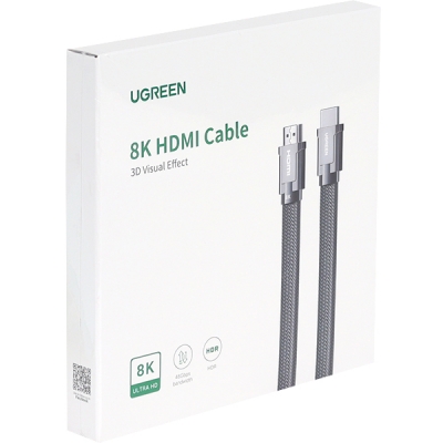 유그린 U-20229 8K 60Hz HDMI 2.1 패브릭 플랫 케이블 3m