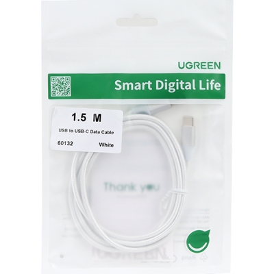 유그린 U-60132 USB2.0 AM-CM 케이블 1.5m (화이트)