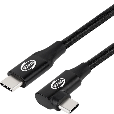 강원전자 넷메이트 NM-UNC301L USB3.1 Gen2 CM-CM 꺾임 케이블 1m