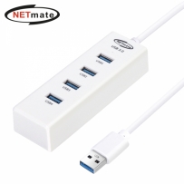 강원전자 넷메이트 NM-UBA305W USB3.0 4포트 허브 (화이트)