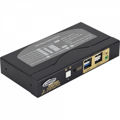 강원전자 넷메이트 NM-HK4602 4K 60Hz HDMI KVM 2:1 스위치(USB)