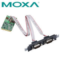 MOXA CP-102N-T Mini PCI Express 2포트 RS232 시리얼카드