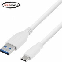 강원전자 넷메이트 NMC-CA310W  USB3.1(3.0) C타입 AM-CM 케이블 1m (화이트)