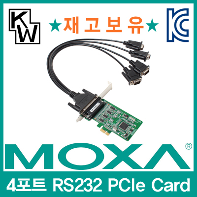 MOXA(모싸) ★재고보유★ CP-104EL-A-DB9M 4포트 PCI Express 시리얼카드(슬림PC겸용) [CC60]