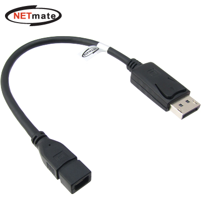 디바이스마트,케이블/전선 > 영상/음향 케이블 > 디스플레이포트 케이블,,Mini DisplayPort to DisplayPort 케이블 젠더 0.25m [NM-DPG01],Mini DisplayPort Female(20Pin) to DisplayPort Male(20Pin) 변환 젠더 / 길이 : 0.25m