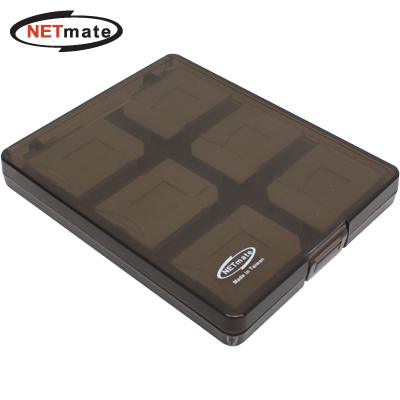 NETmate MicroSD+SD 메모리카드 케이스(12매/블랙) [GC23]