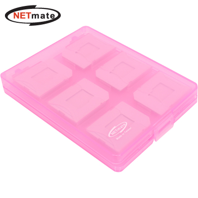 NETmate MicroSD+SD 메모리카드 케이스(12매/레드) [GK30]