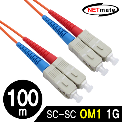 NETmate NMC-SS2100M 광점퍼코드 SC-SC-2C-멀티모드 100m [CJ69]