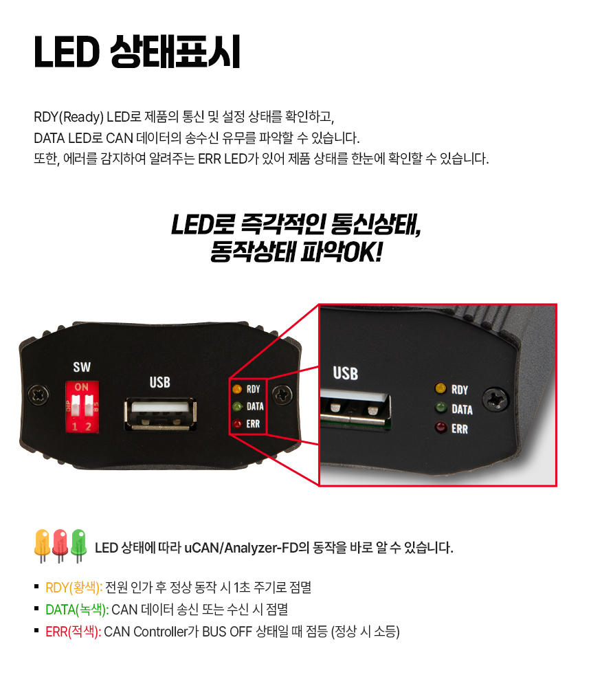 시스템베이스 USB to CAN-FD Analyzer 컨버터 uCAN/Analyzer-FD