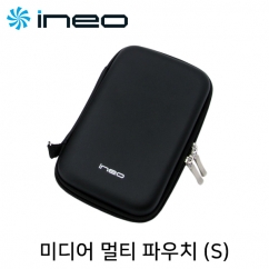 ineo 휴대용 미디어 멀티 파우치(블랙/S)