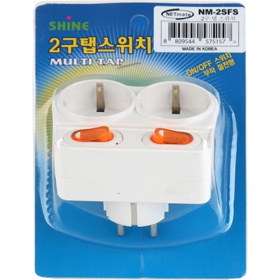 강원전자 넷메이트 SAFE 멀티탭 2구 개별 탭 스위치형