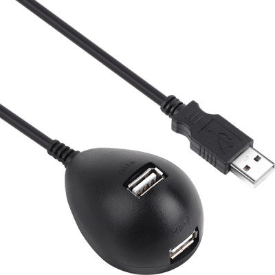 강원전자 넷메이트 NMC-US205B USB2.0 연장 스탠드 케이블(블랙) 0.5m