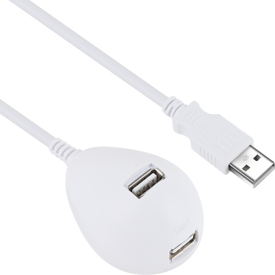 강원전자 넷메이트 USB2.0 연장 스탠드 케이블(화이트) 1m