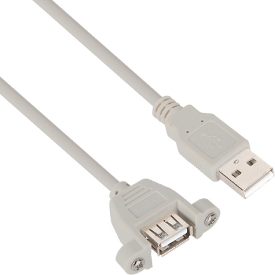 강원전자 넷메이트 NMC-UF215SV USB2.0 연장 AM-AF 판넬형 케이블 1.5m(그레이)