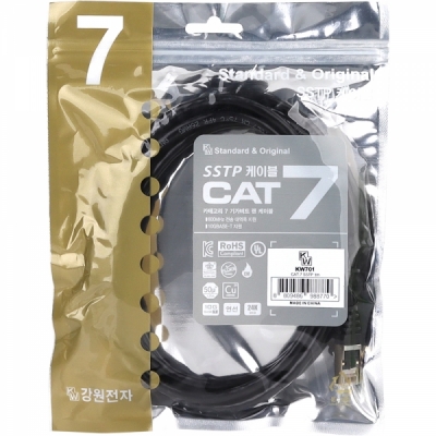 강원전자 KW CAT.7 SSTP 다이렉트 케이블 1m