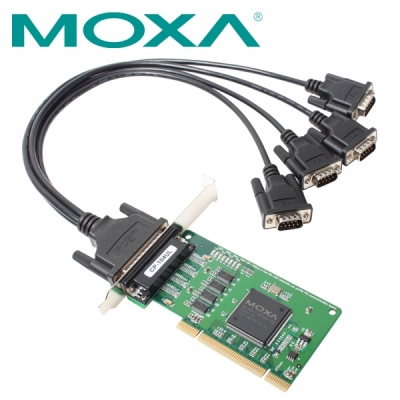MOXA 4포트 PCI 시리얼카드(슬림PC겸용)