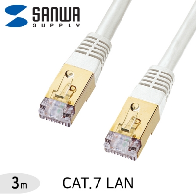 강원전자 산와서플라이 KB-T7-03WN CAT.7 SSTP 다이렉트 케이블 3m