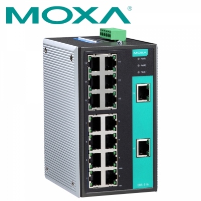 MOXA 산업용 16포트 스위칭 허브