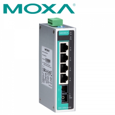 MOXA 산업용 4+1포트 스위칭 허브(SC/멀티/광 1포트)