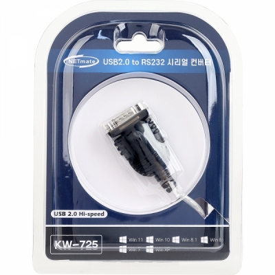 강원전자 넷메이트 USB2.0 TO 시리얼(RS232) 변환기(FTDI)(0.45m)