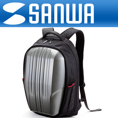 SANWA 200-BAG068SV 초경량 하드쉘 노트북 가방/백팩(15.6