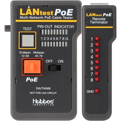 Hobbes 256551P LANtest PoE 케이블 테스터