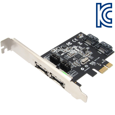 강원전자 넷메이트 SATA3(eSATA) 2포트 PCI Express 카드(Asmedia)(슬림PC겸용)