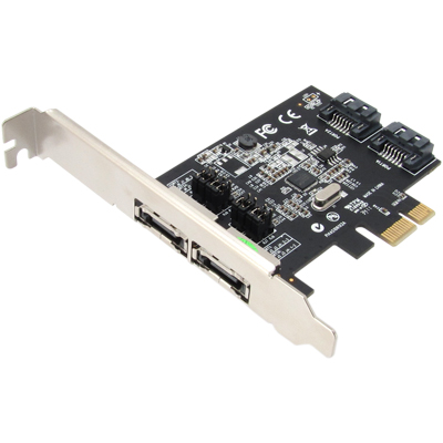 강원전자 넷메이트 SATA3(eSATA) 2포트 PCI Express 카드(Asmedia)(슬림PC겸용)