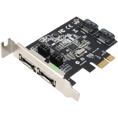강원전자 넷메이트 SATA3(eSATA) 2포트 PCI Express 카드(Asmedia)(슬림PC겸용)