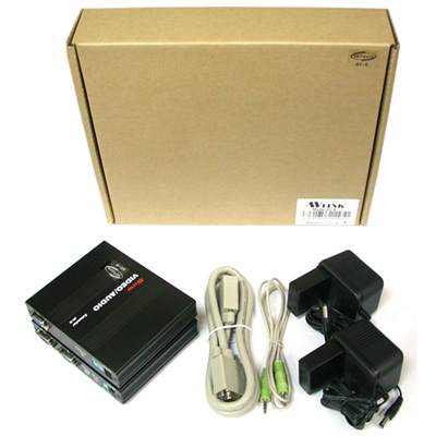 강원전자 넷메이트 AV-E VGA+AUDIO 1:2 리피터(로컬 + 리모트)(180m)