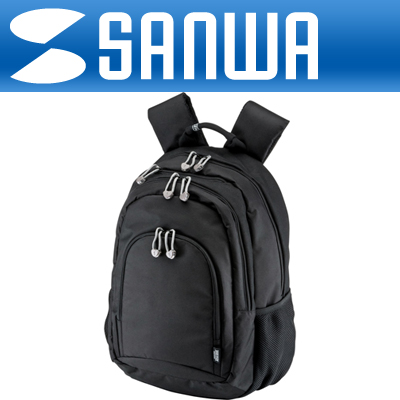강원전자 산와서플라이 BAG-BP13BK 다기능 노트북 가방/백팩(블랙)