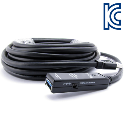 강원전자 넷메이트 CBL-302-10M USB3.0 리피터 10m (전원 아답터 포함)