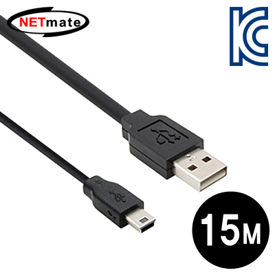 강원전자 넷메이트 USB2.0 AM-Mini 5P 리피터 15m