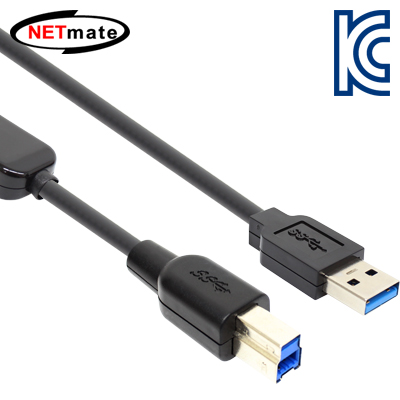 강원전자 넷메이트 USB3.0 AM-BM 리피터10m CBL-D302-10M