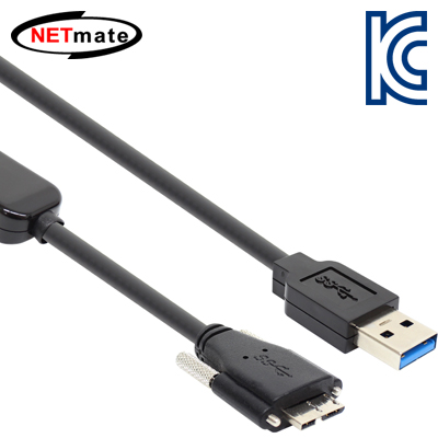 강원전자 넷메이트 USB3.0 AM-MicroB(Lock) 리피터 10m