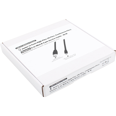 강원전자 넷메이트 CBL-HFPD203MB-10M USB2.0 High-Flex AM-Mini 5핀 케이블 10m