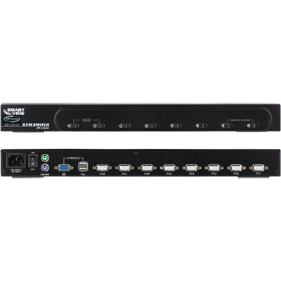 강원전자 넷메이트 CM-318-CU COMBO RGB KVM 8:1 스위치(USB, OSD, 캐스케이드)