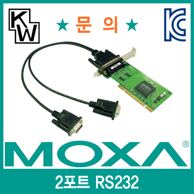 MOXA CP-102UL-DB9M 2포트 PCI 시리얼카드